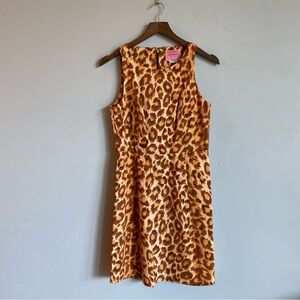 KATE SPADE Leopard Cheetah Panthera Ponte Sleeveless Dress